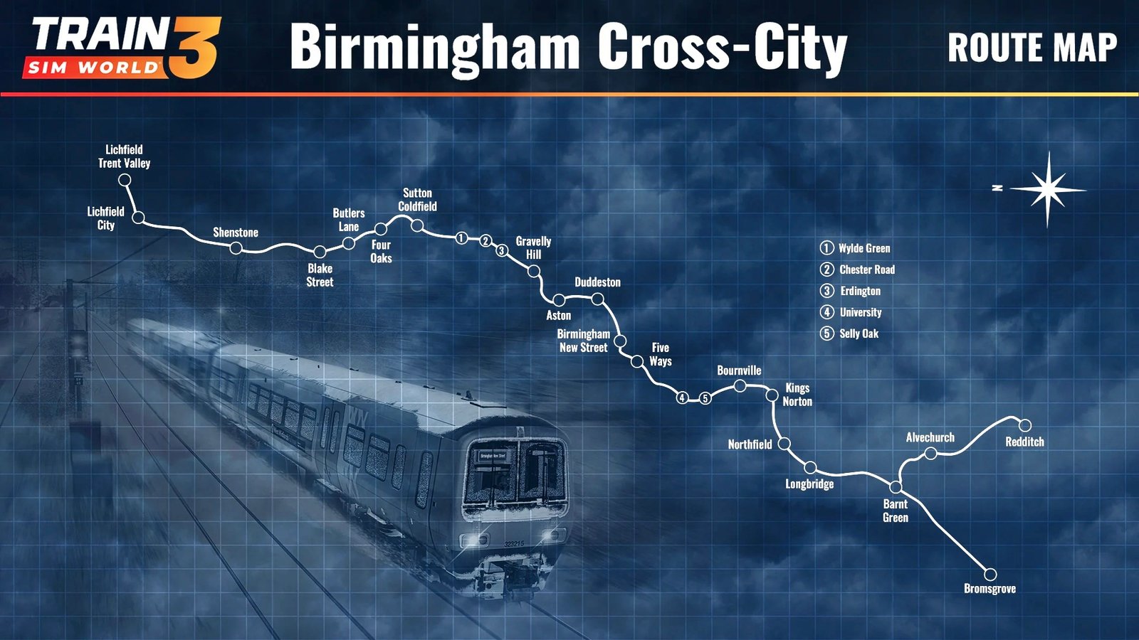 Birmingham Cross-City Line Map Exordium Gaming