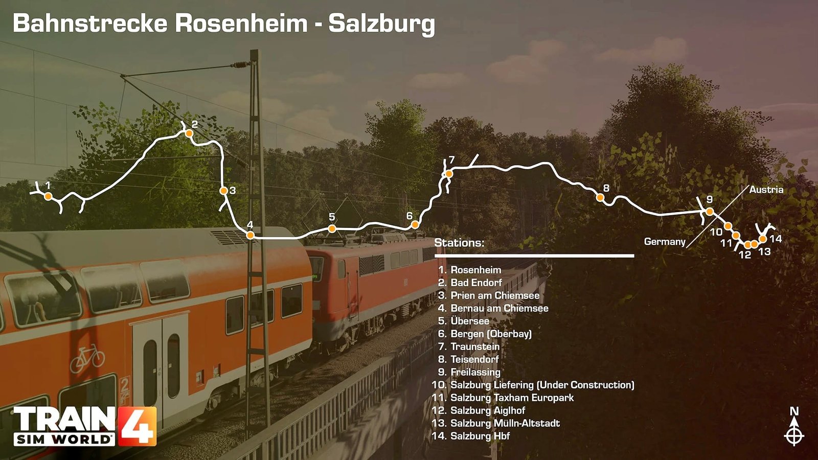 Bahnstrecke Salzburg - Rosenheim Map Exordium Gaming